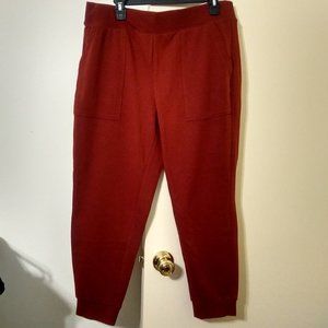 NWT ~ Sonoma's Mid Rise Knit Jogger Pants - Berry Garnet Color (Size: XL Petite)